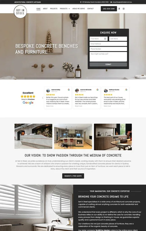 setinsteel au website