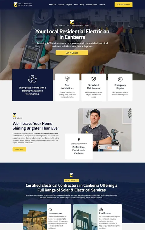 trueconnectionelectrical website