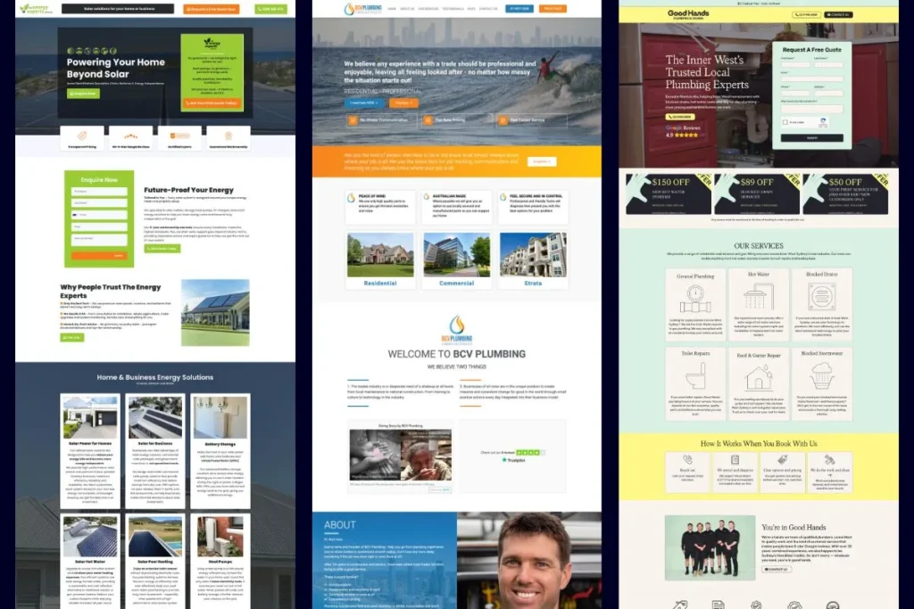 Custom One Page Websites We’ve Designed