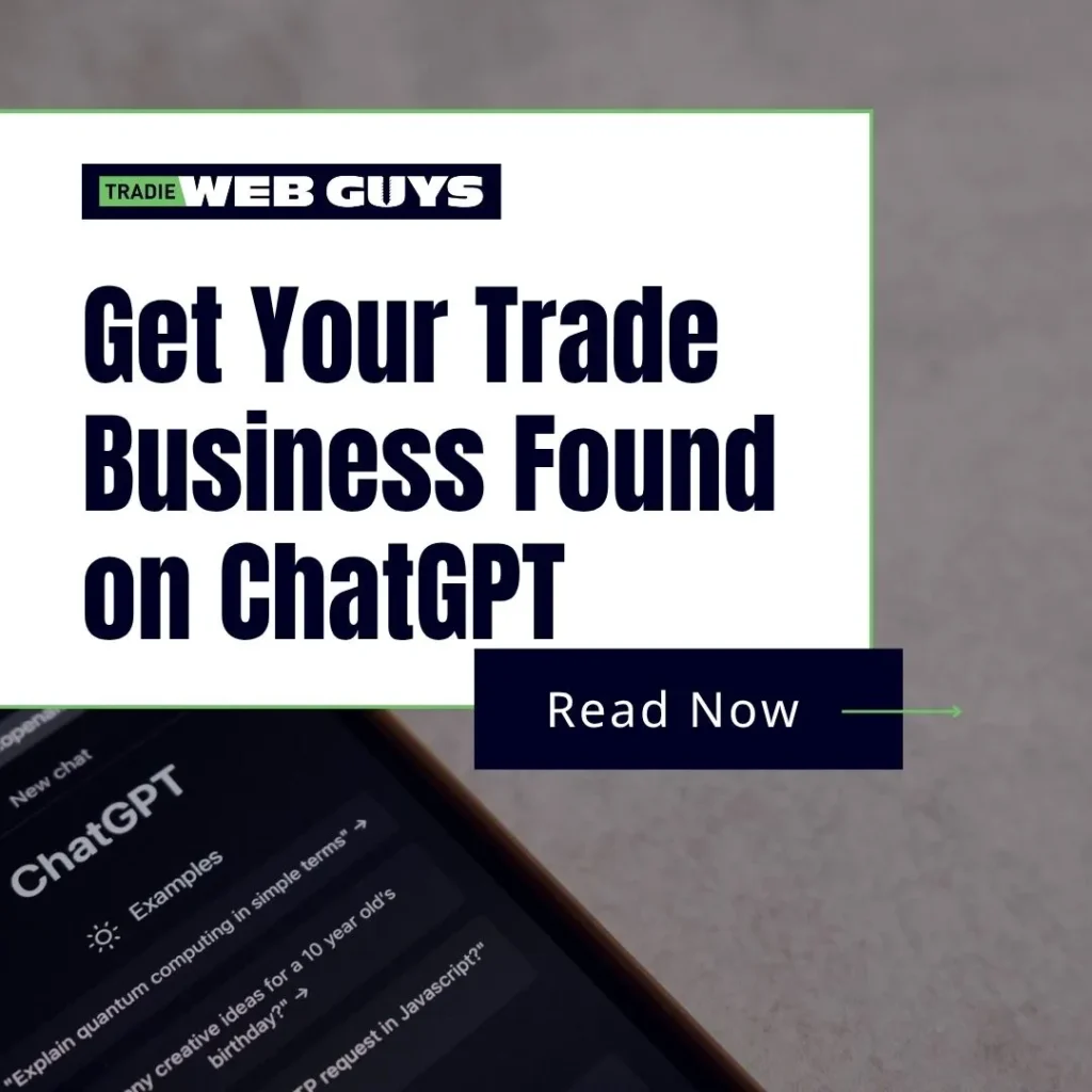 Get Your Trade Business Found on ChatGPT blog image