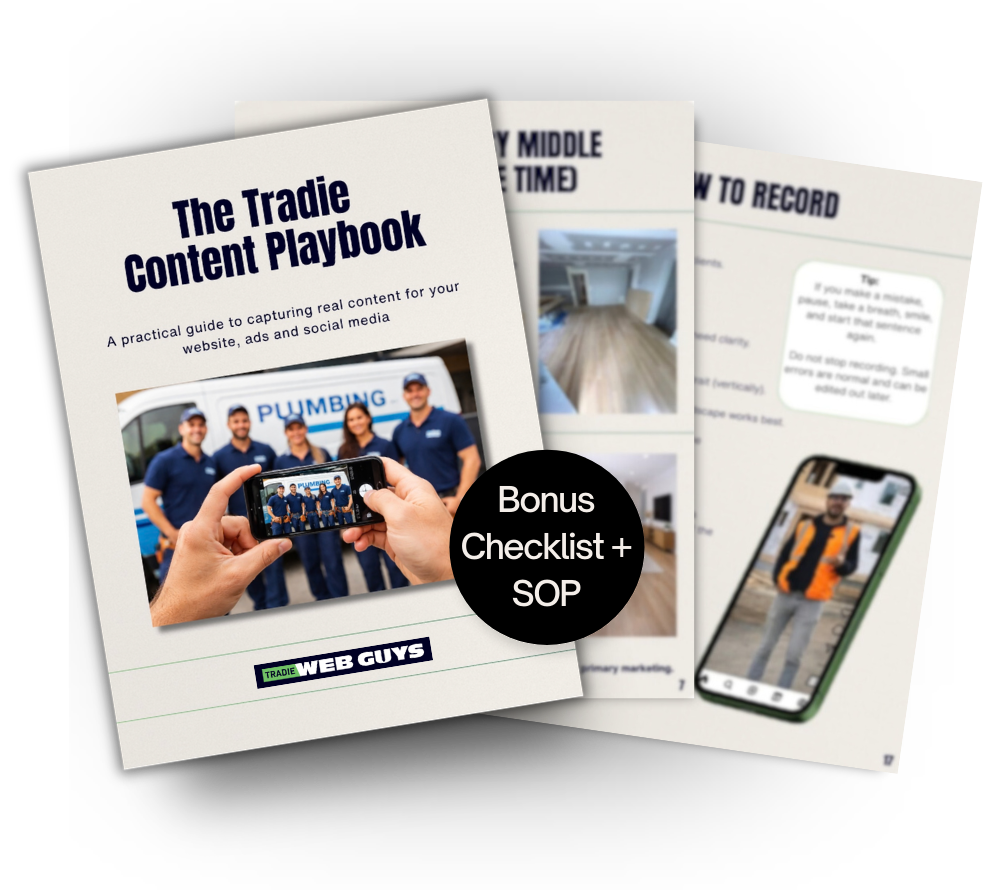 Tradie Content Playbook Horizontal