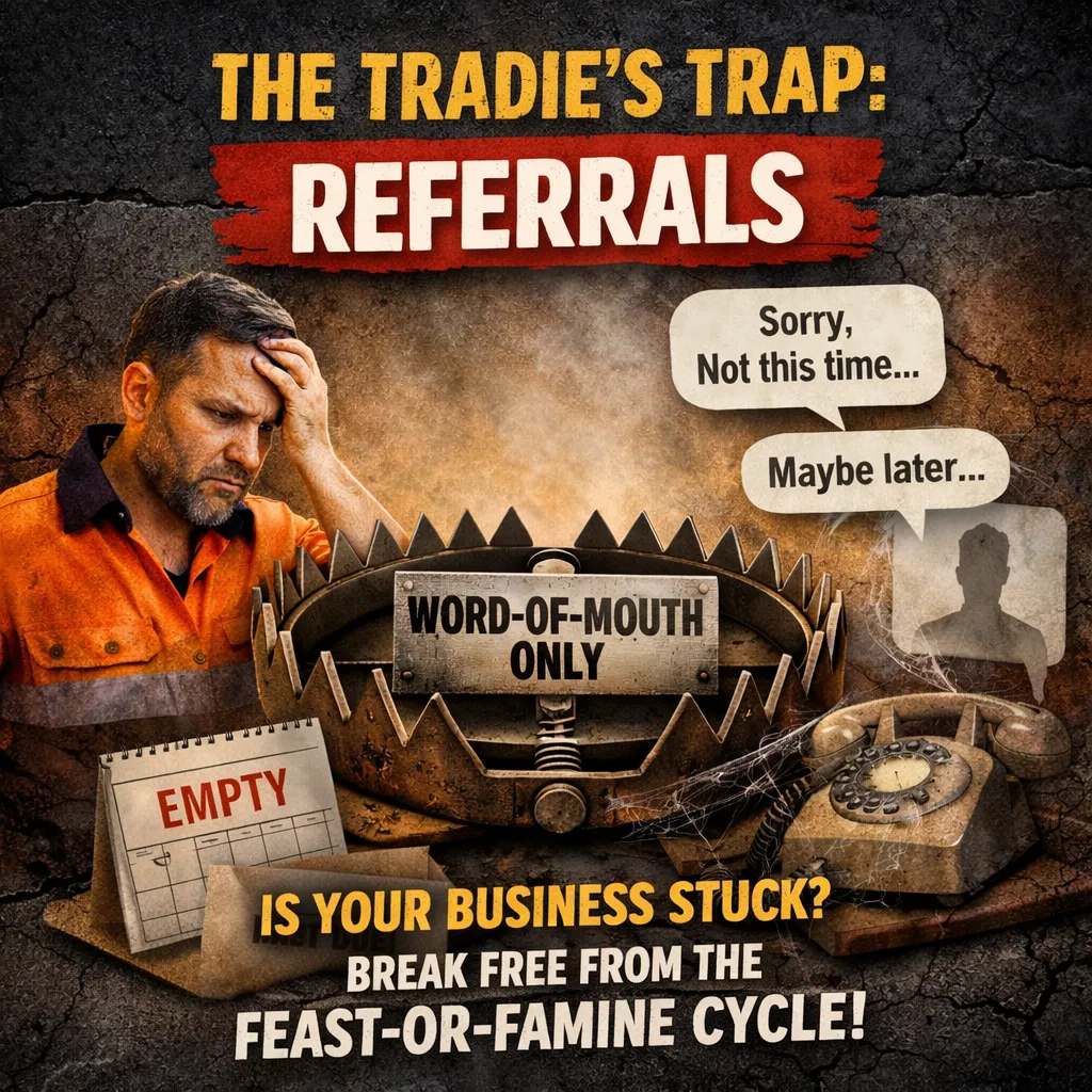 The Tradie’s Trap: The Limitations of Relying Solely on Word-of-Mouth for Your Business Strategy